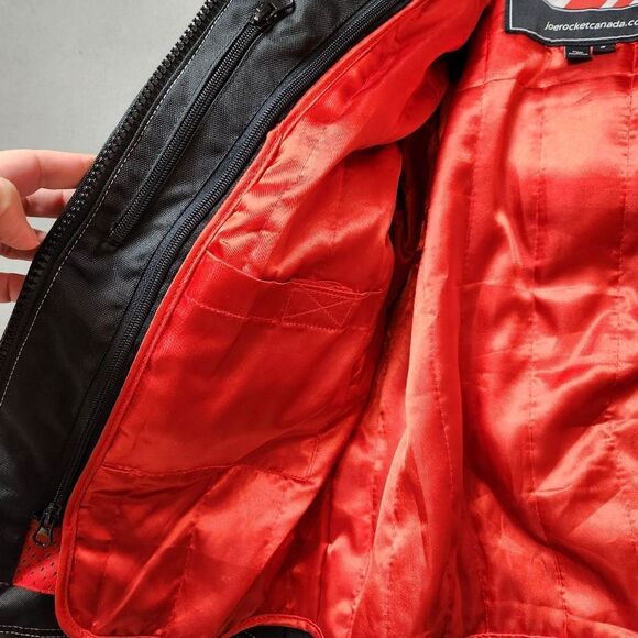 Joe Rocket Motorcycle Jacket Womens S Black Armored Padded Lined Embroidered - Picture 10 of 14